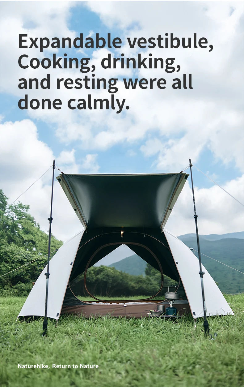 Naturehike YunChuan Outdoor Camping Tent 2/3 Person Waterproof PU2000+ Blackout Tents UV50+ Portable Lightweight Hiking Shelter