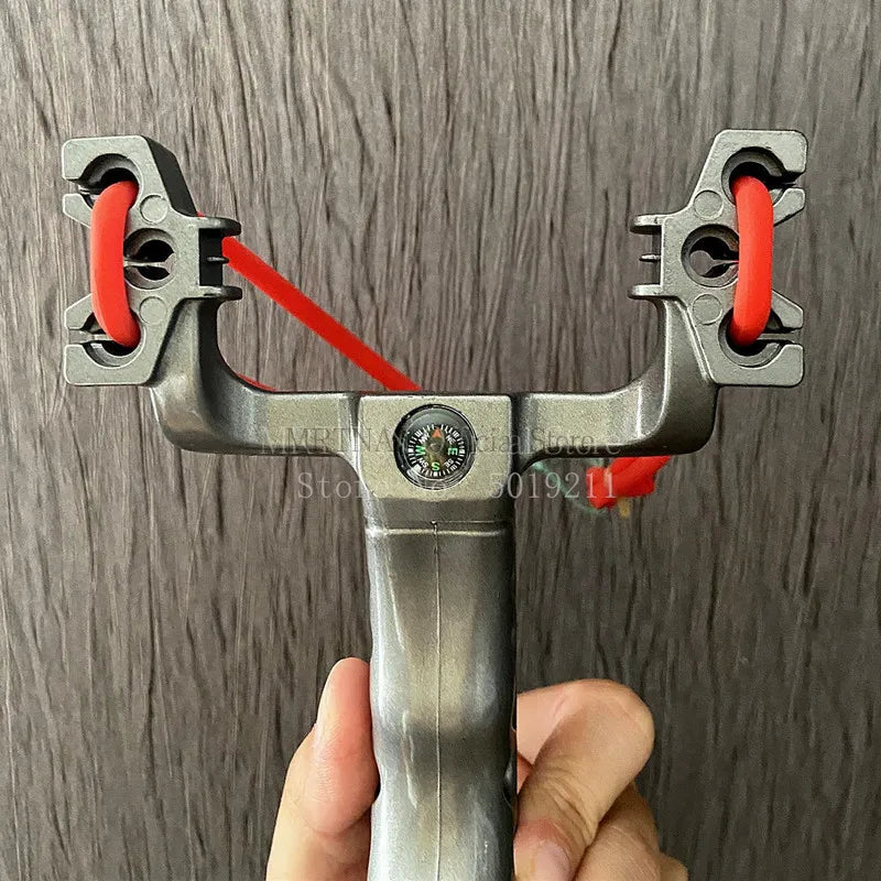 Powerful Fishing Slingsshot with Wrist Rest Outdoor Hunting Material Sling Shot Large Catapult for Fishings and Ball