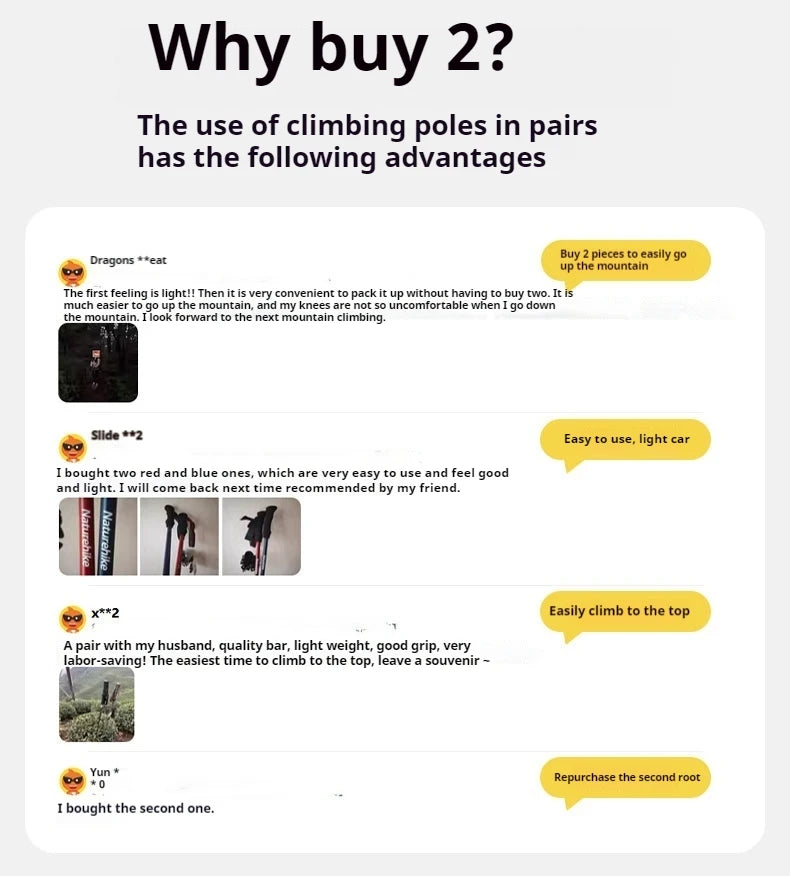 Naturehike Outdoor Alpenstock Carbon 4-sections Foldable Aluminum Alloy Ultralight Trekking Pole Adjustable Hiking Walking Stick