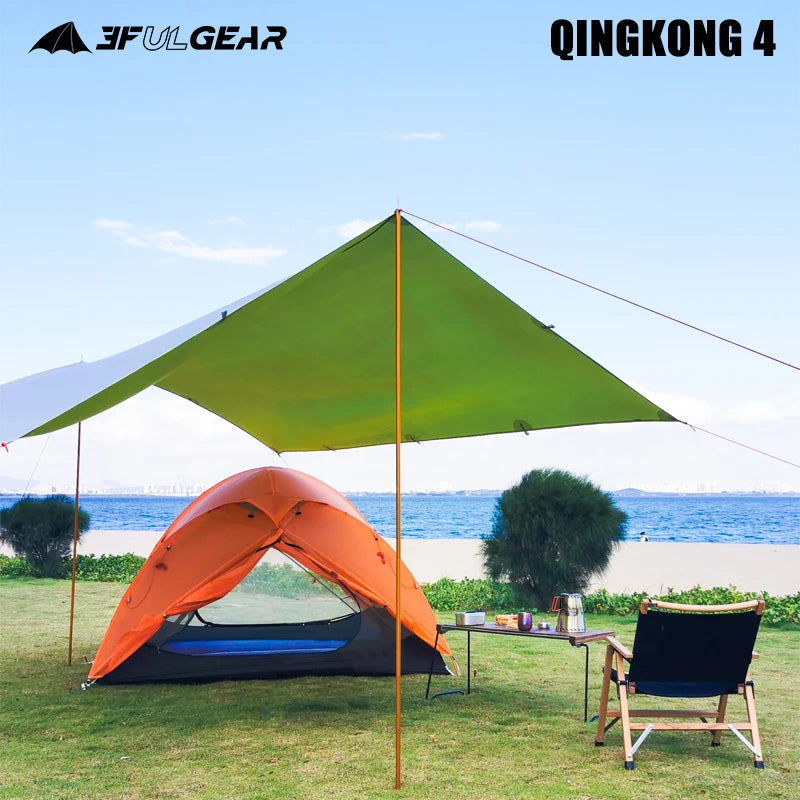 3F UL GEAR Qingkong 4 Person 4 Season 15D Camping Tent Outdoor Ultralight Hiking Backpacking Hunting Waterproof Tents