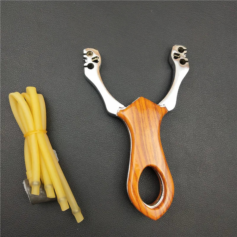 NEW Powerful Sling Shot Aluminium Alloy Camouflage Bow fishing Catapult Outdoor Hunting Slingshot Hunt Accessories catapult