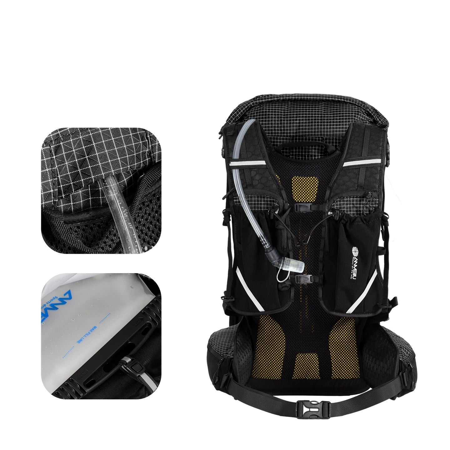 Anmeilu Mountaineering Backpack 30L Large Capacity Men Women Outdoor Travel Hiking Off-road Lightweight Sports Backpack