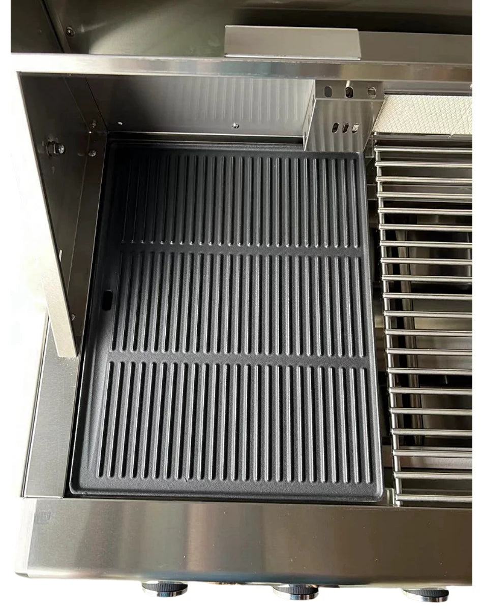 Outdoor Gas Black Stainless-Steel Build in BBQ Grills Plate Natural Gas Cooker With Oven and Grill Camping Barbeque Gas Grill