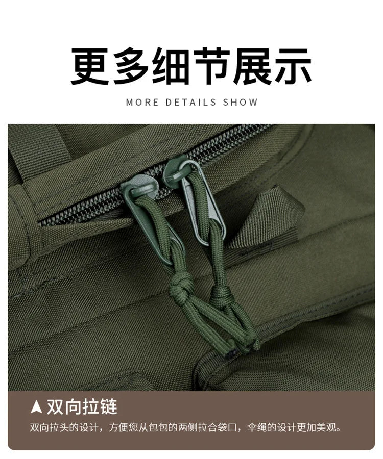 70L Large Capacity Tactical Backpack,Wear-Resistant Rainproof Oxford Cloth,Multifunctional Outdoor Camping Hiking Climb Bag,B437