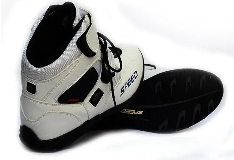 Motorcycle Fall Prevention Boots High Ankle Racing Boots Leather Race Motocross Motorbike Riding Boots Shoes for Women Men Shoe