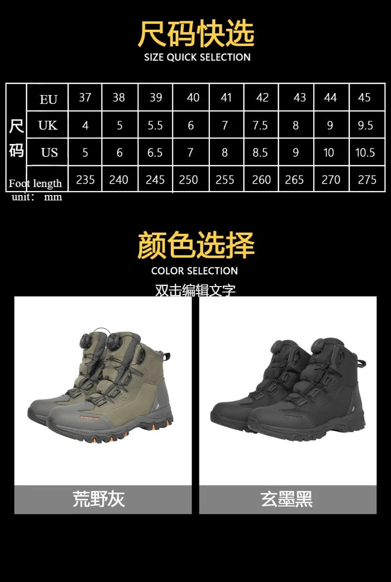 MQZ Motorcycle Boots Cowhide Road Riding Botas Hiking Shoes Anti Fall Waterproof All Season Ankle Toe Heel Protection For KTM