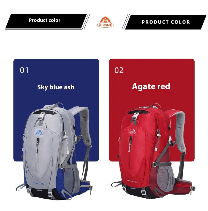 30L Outdoor Backpack Hiking Bag Multi functional Anti splash Mesh Frame Backpack for Tourism Ultra Light Travel Backpack