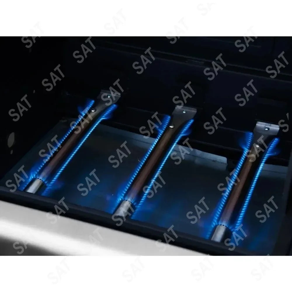 %a 3-Burner 25,500-BTU Dual Fuel Gas and Charcoal Grill Combo, Cabinet Style, Outdoor BBQ Garden Barbecue Cooking, BBQ Grills