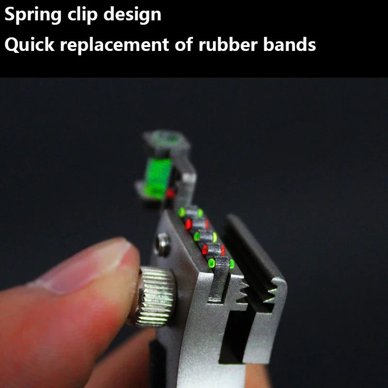 Laser slingshot High Quality Alloy Slingshot Flat Rubber Band Hunting Shooting Outdoor Catapult Hunting Slingshot