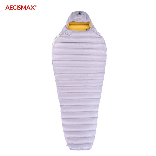 AEGISMAX LETO Outdoors White Goose Down Sleeping Bag Waterproof Camping Travel 36℉~45℉ Small Packing Down Sleeping Bag FP700+