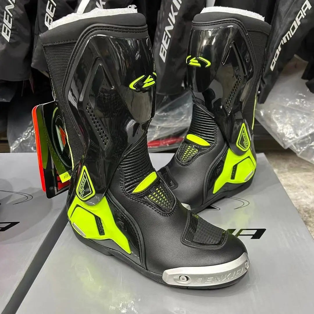 Motorcycle Riding Boots Motorcycle Rally Off-road Racing Shoes Warm and Anti Fall Riding Shoes Motorcycle Travel Supplies