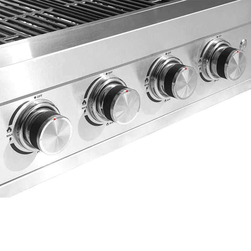 Factory Supply Outdoor Kitchen Professional Stainless Steel 4 Burner Built-in BBQ Gas Grill