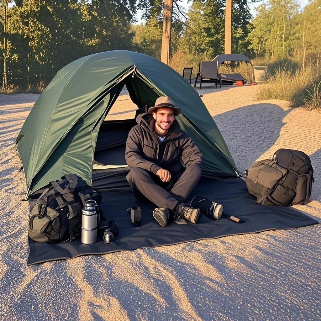 Portable Lightweight Camping Tent (2-Person Capacity) with PU4000 Waterproof Floor & Footprint, Perfect for Backpacking & Hiking