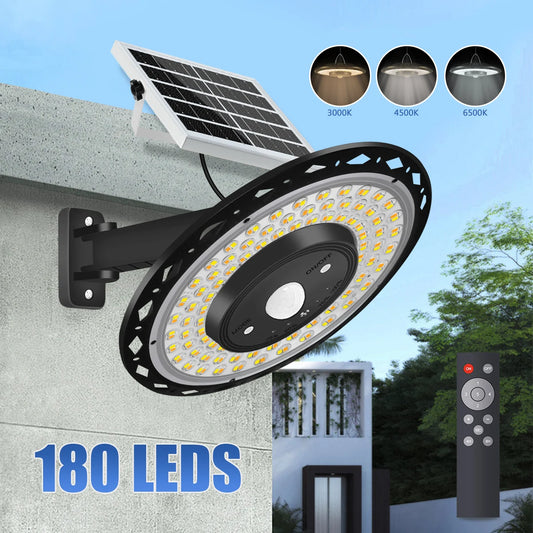 Solar Lights Indoor Outdoor 5 Modes Motion Sensor Solar Shed Light with Remote IP65 Waterproof for Barn Gazebo Yard Garage