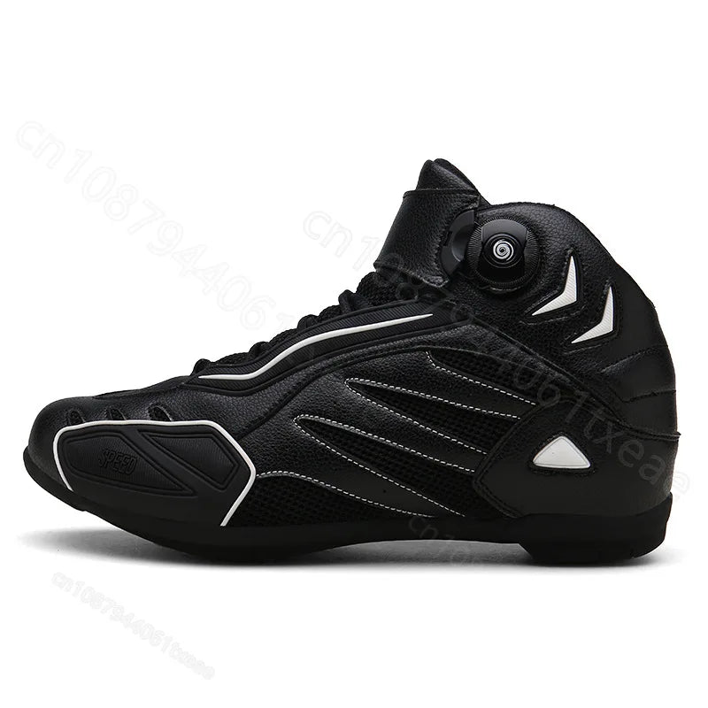 Soft Motorcycle Boots PRO Boot Biker Waterproof SPEED Motorboats Men Motocross Boots Non-slip Motorcycle Shoes