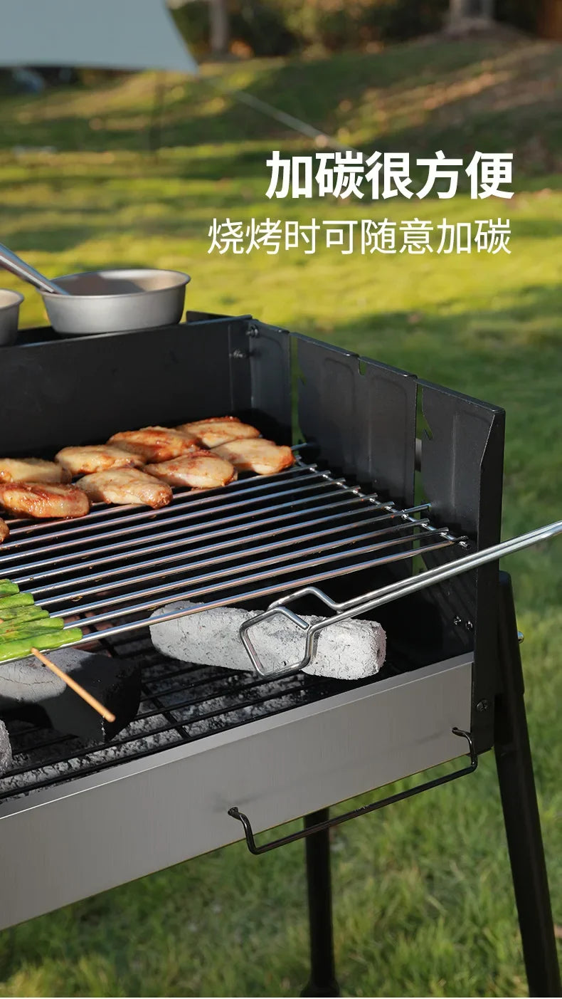 Barbecue Oven Household Outdoor Smokeless Barbecue Charcoal Courtyard BBQ Portable Barbecue Oven Supplies Tools