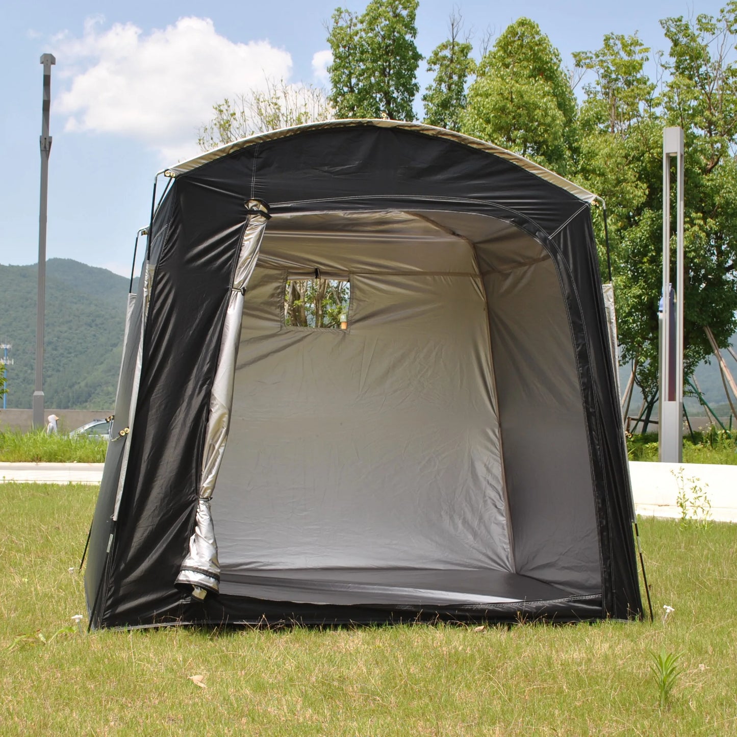 Bike Storage Shed Tent, Oversized Storage Tent for 4 Bikes, Garage/Garden Storage Tent, Waterproof Anti-uv Outdoor Bicycle Cover