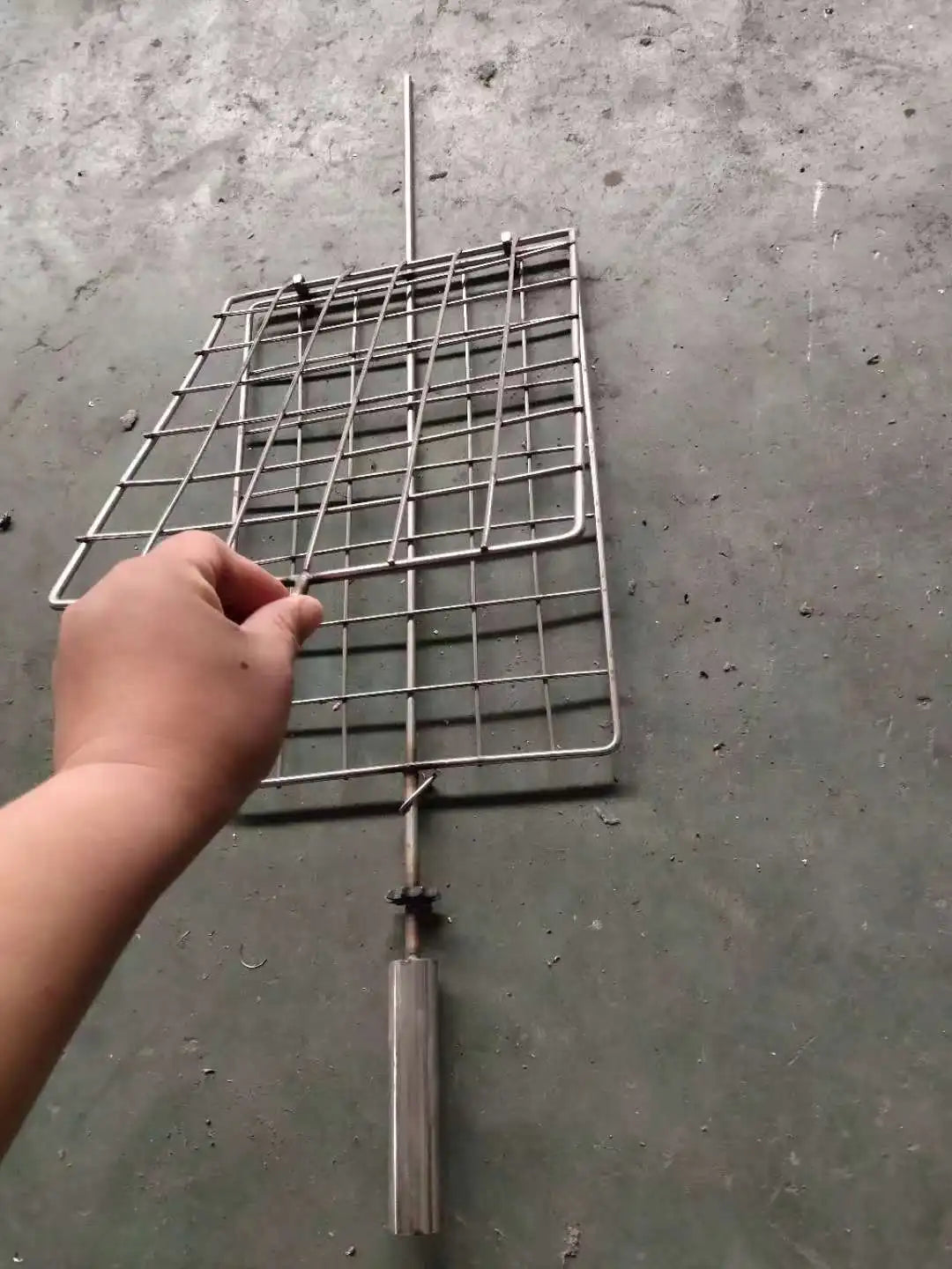 Chinese Stainless Steel Commercial Automatic Pig Meat Rotisserie Charcoal Bbq Grill Machine For Restaurant