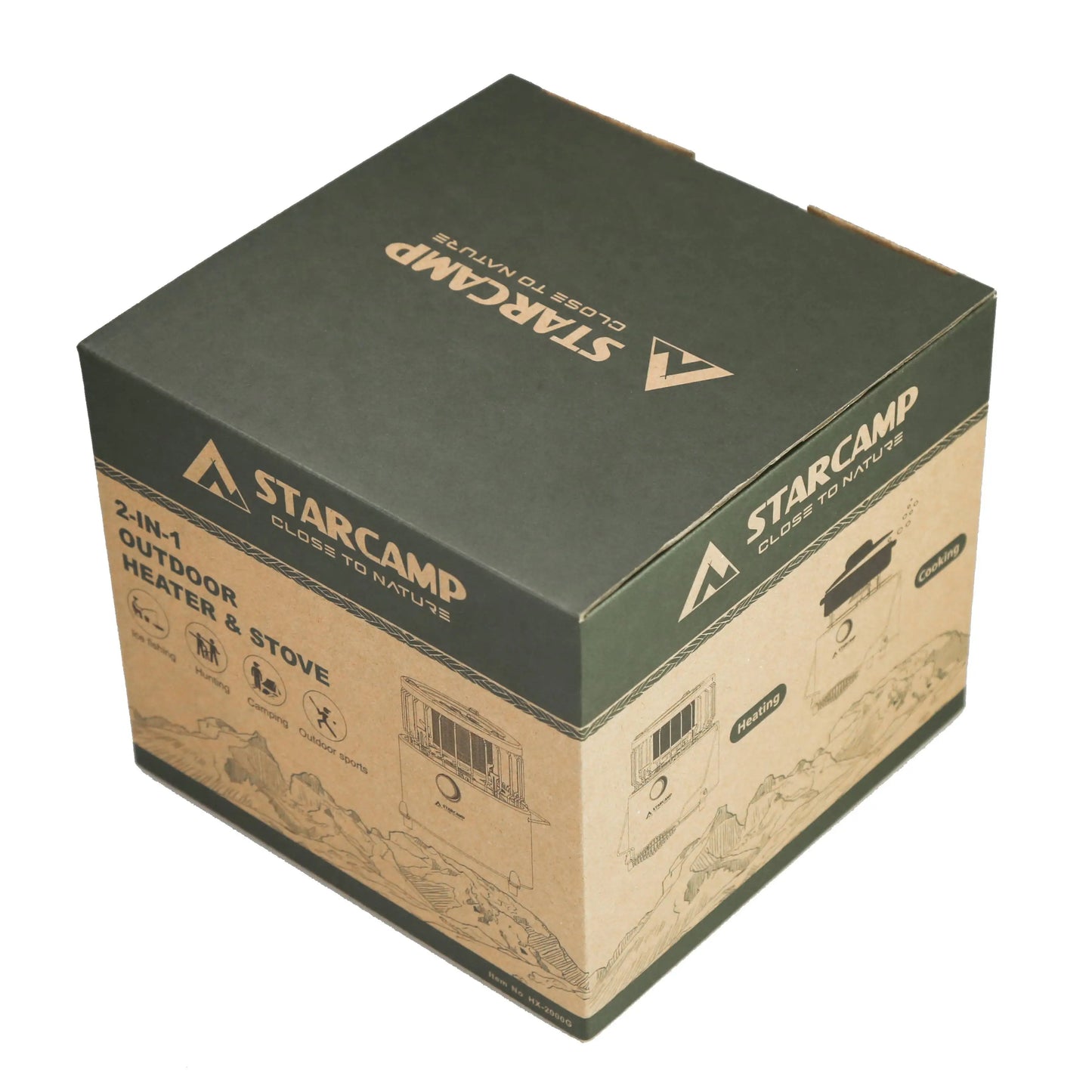 STARCAMP Portable Outdoor Camping Gas Heater & Stove 2 IN 1