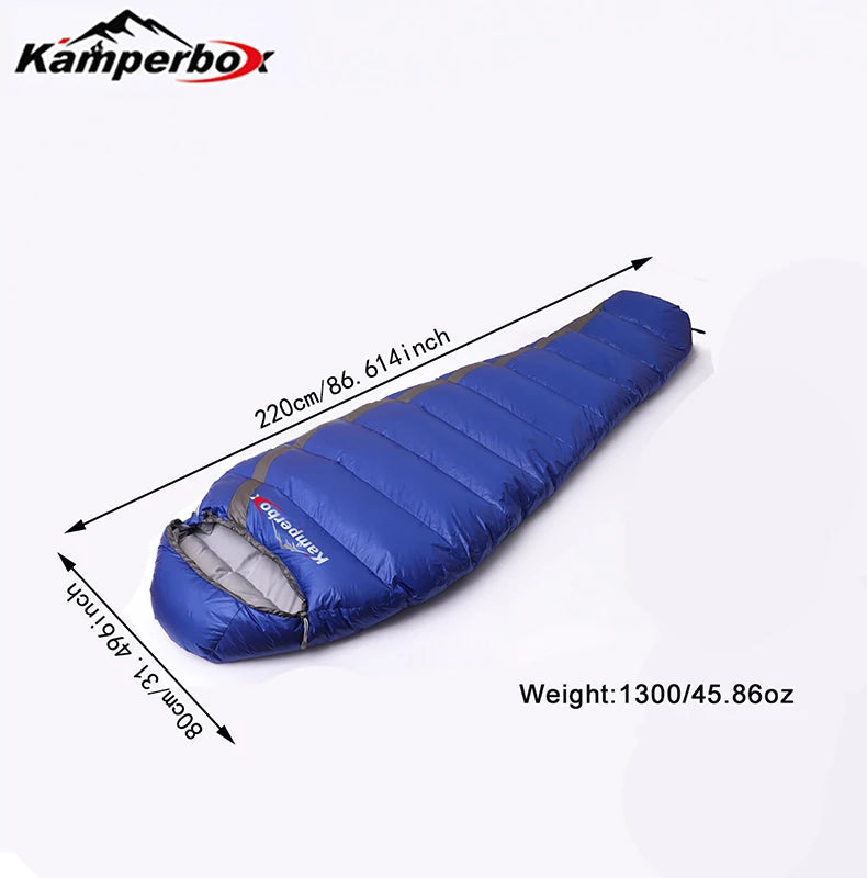 Kamperbox Ultra Light Outdoor Down Sleeping Bag Winter Camping Down Sleeping Bag