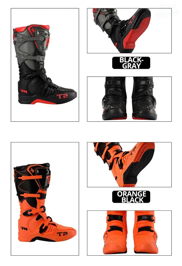 2025 NEW Racing Boots Safe Riding Motocross Boots Waterproof Anti Fall Wear-resistant Motorcycle Boots Equipment Rally Shoes