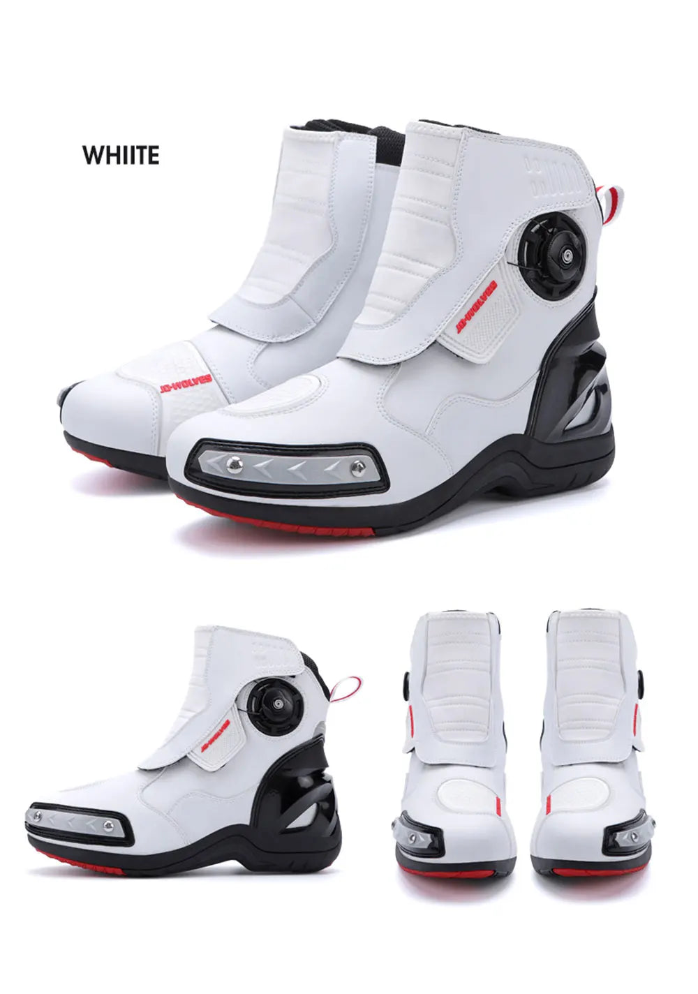 Fashion Men's Motorcycle Boots Waterproof Anti-Slip Motorbike Boots Man Motos Riding Shoes TPU Anti-collision Motocross Boot