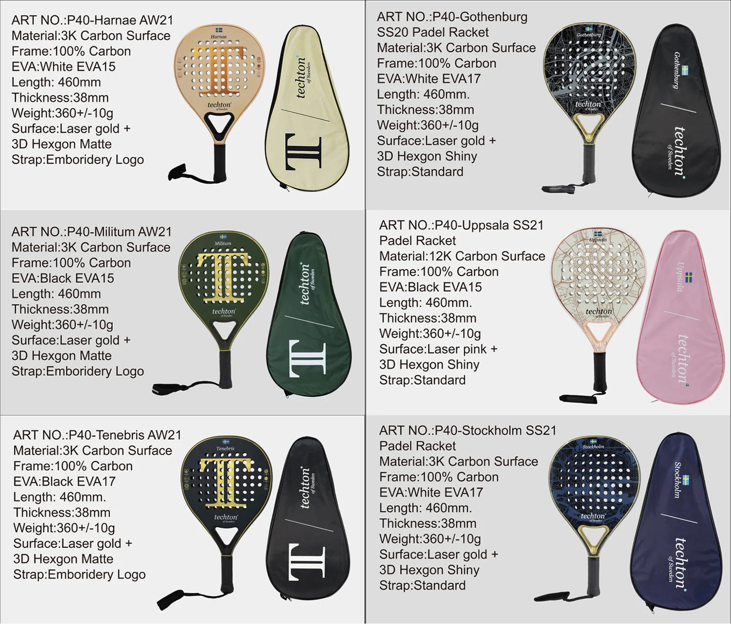 Padel Rackets Lightweight FC/3k Full Carbon Fiber Rough Surface Racchetta Pade EVA Memory Flex Foam Core High Quality Racquets