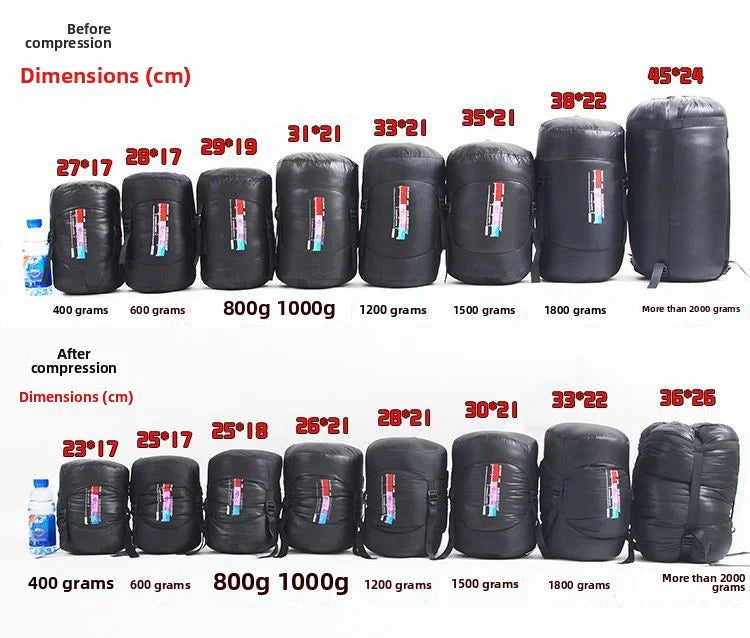 BLACK FLRE Goose Down Adult Envelope Outdoor Light Portable Sleeping Bag Down Sleeping Bag