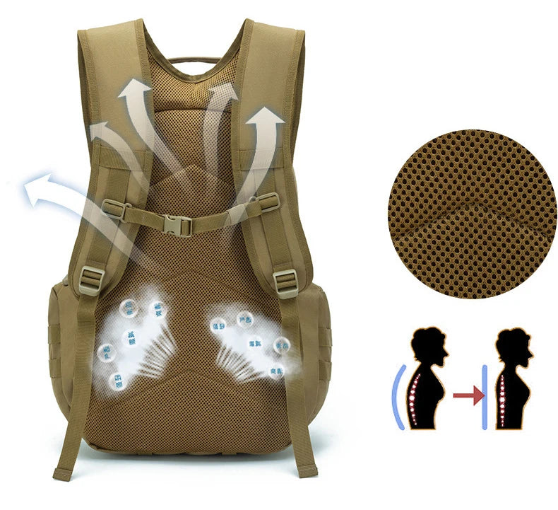 55L Tactics Backpack High Capacity Camping Backpacks Outdoor Army Camouflage Shoulder Bag Multifunction Fashion