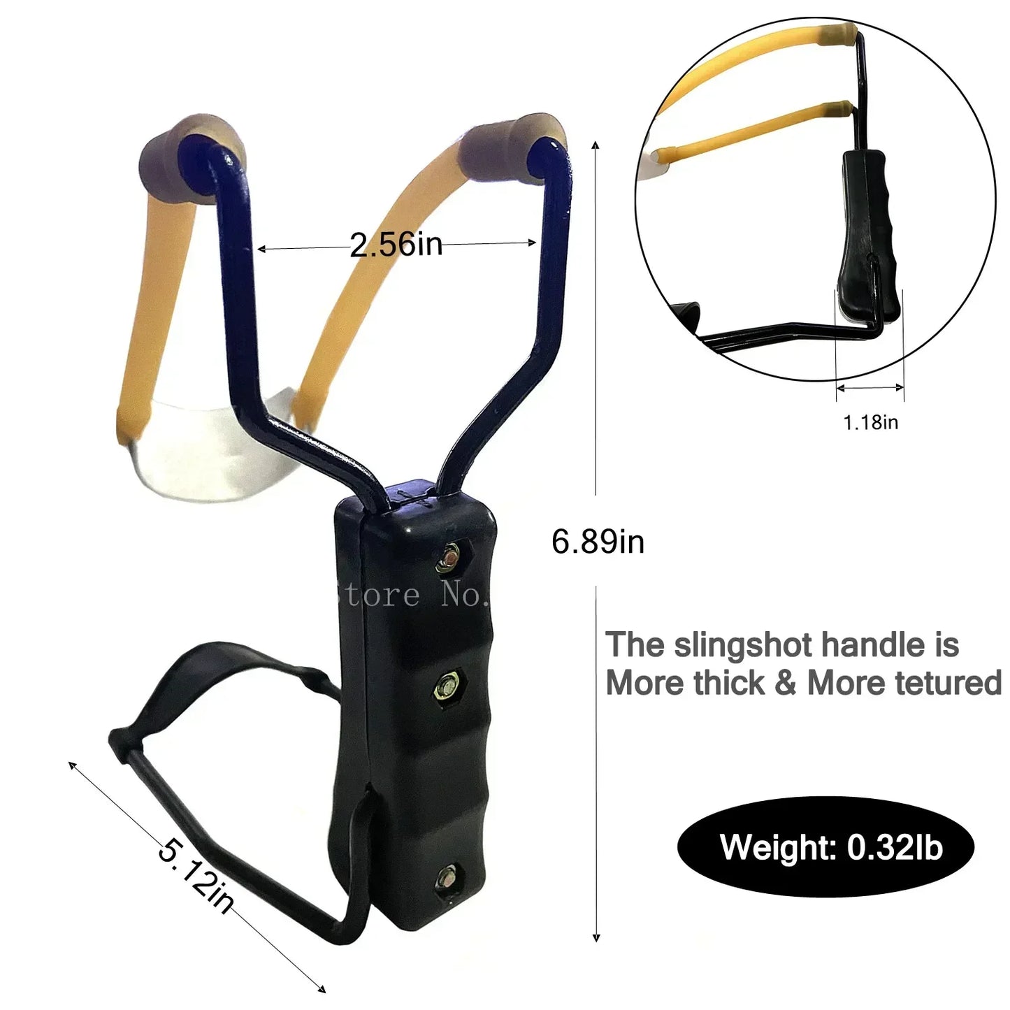 Outdoor Hunting Catapult with Wrist Elastic Rubber Band Strong Shooting Slingshot Metal Material Professional Shooting Toy