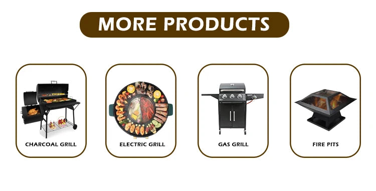 12V Automatic Stainless Steel Motorised Rotisserie Cypriot Rotating Charcoal Grill For Outdoor Camping Barbecue Grill