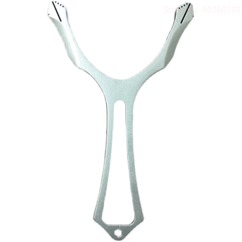 High-quality Outdoors Titanium Alloy Hunting Slingshot with Flat Rubber Band Shooting Tactical Game Equipment Catapult Toys Bow