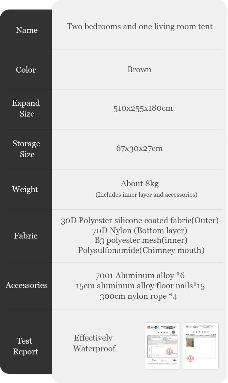 Naturehike Shandi 2.0 Tunnel Dome Tent for 4 Person Family Outdoor Camping Double Layers Waterproof 30D polyester Hiking Tents