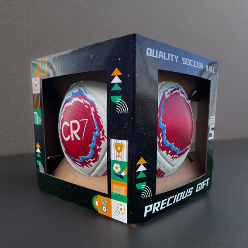 SOCCER BALL CR7 SIZE 5 Signature Football Match Ball Football Gift Football Children's Gift