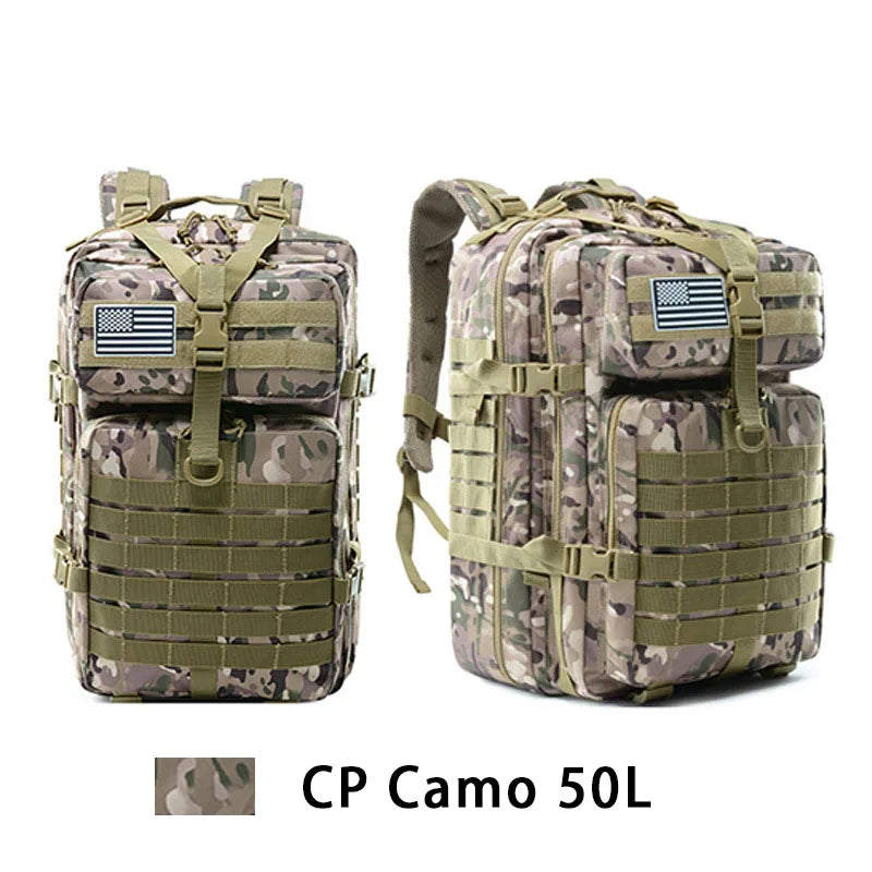 30L/50L 600D Nylon Waterproof Military Backpack Men Outdoor Army Rucksacks Tactical Sports Camping Trekking Fishing Hunting Bag