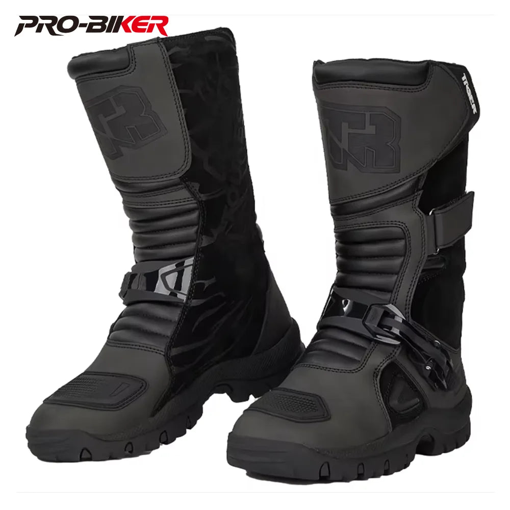 Motorcycle Boots Men Racing Shoes Motorcyclist Boots Off-road Anti-slip Four Seasons Cycling Protective Gear Motocross Boots