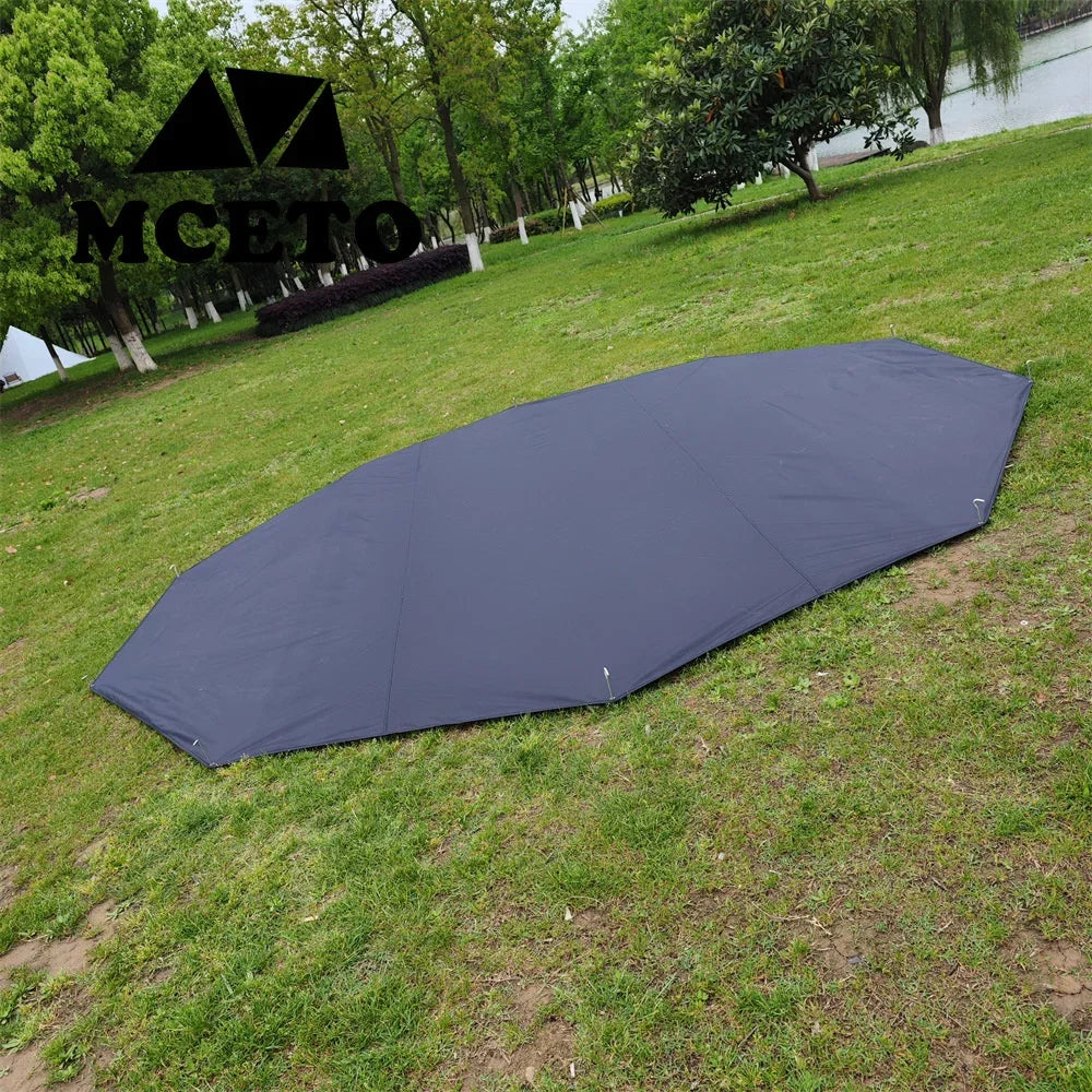 4.6 M Polygon Camping Mat Oversize Outdoor Picnic Mat Decagon Big Pyramid Tent Ground Sheet Simple Awnings Shelter Beach Blanket
