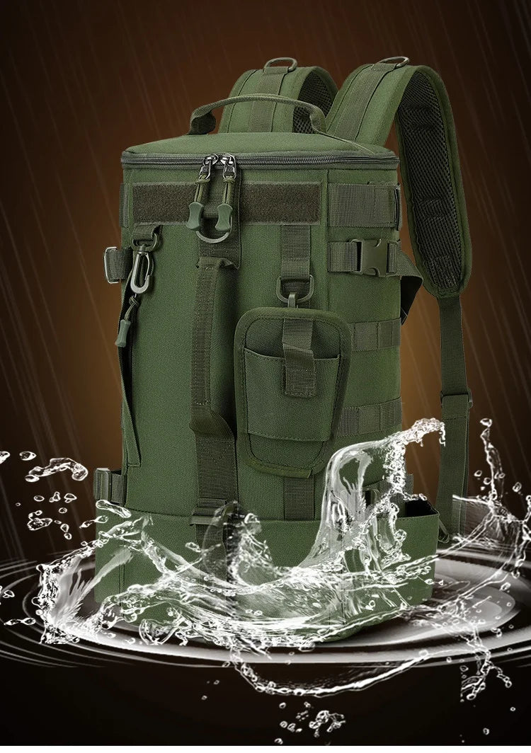 Outdoor Hiking Sports Tactical Backpack Waterproof Riding Fishing Bag Rucksack Men Women Climbing Camping Travel Shoulder Bags