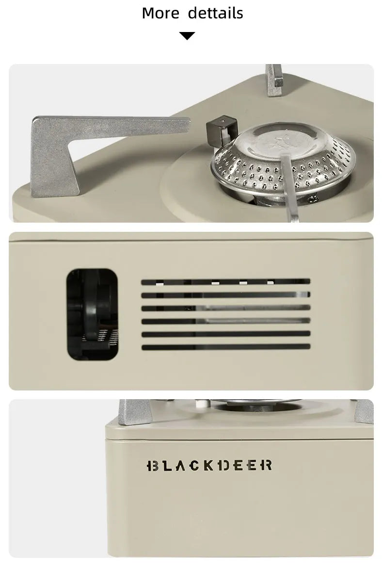 BLACKDEER Outdoor Cassette Barbecue Grill Camping Picnic Gas Heating Stove Oven Furnace Cooktop Roasting Plate Pan BBQ Burner