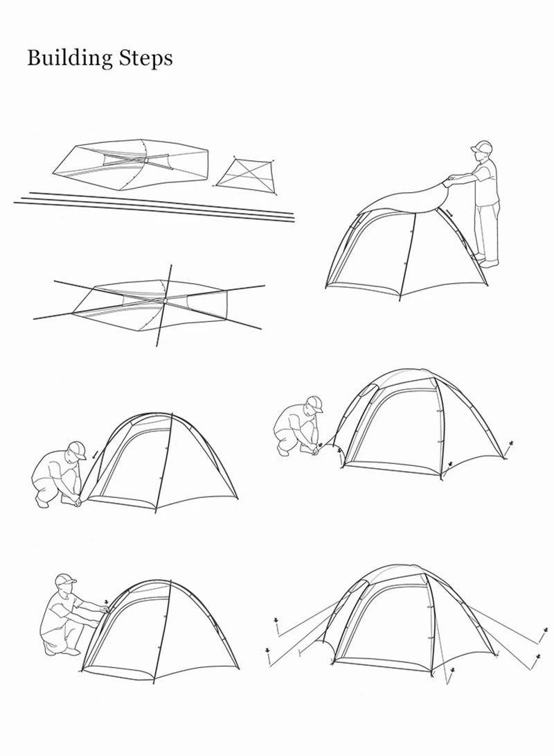 Naturehike Jims Gear Outdoor Camping Tents 1-2 Person 15d Nylon Silicone Coating Ultralight 4 Seasons Hiking Picnic Travel Tents