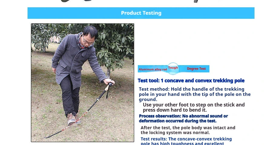 Trekking Poles for Hiking Walking Sticks for Seniors Collapsible and Lightweight, 2pc Set - Hiking Poles for Backpacking Camping