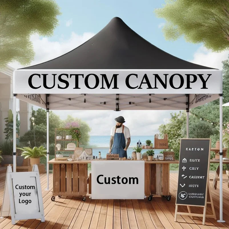 TB 600D Waterproof Outdoor Folding Gazebo 10x10ft Advertising Tents Roof Oxford Cloth Portable Sidewall Cover Fabric Canopy Tent