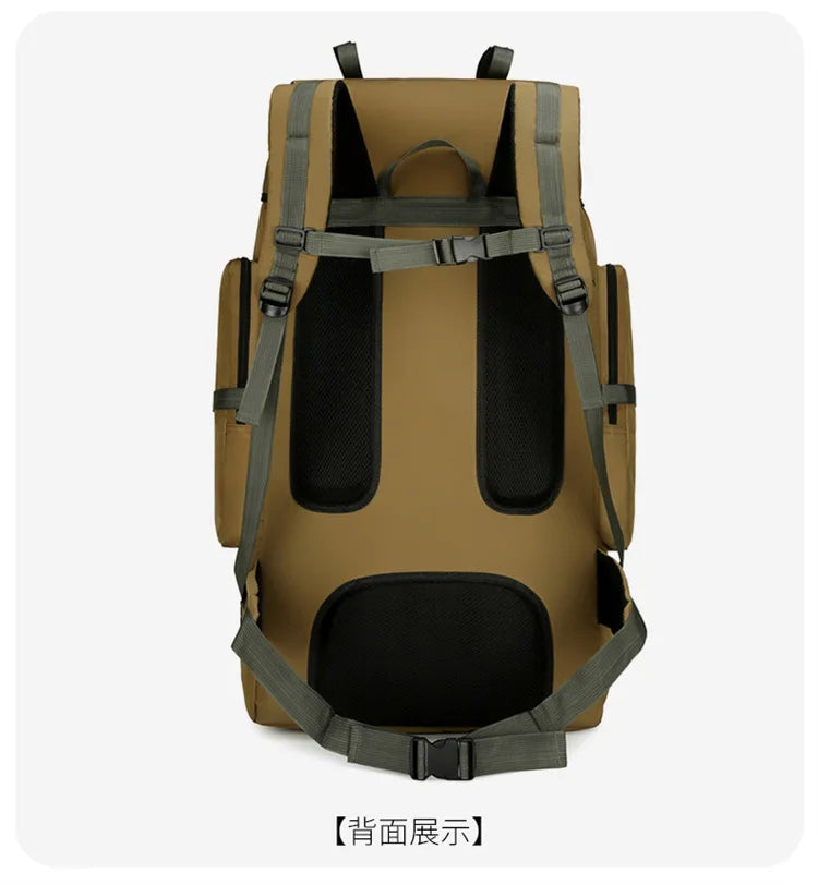 130L Large Capacity Mountaineering Bag Suitable  Outdoor Travel Camping Climbing Adventure Multifunctional Waterproof  Backpack
