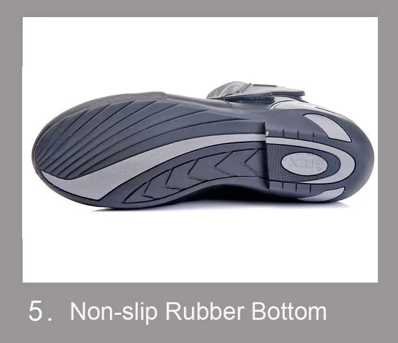 ARCX Motorcycle Boots Genuine Cow Leather Motocross Boots waterproof Moto Boots Motorbike Riding Boots Black Botas Moto