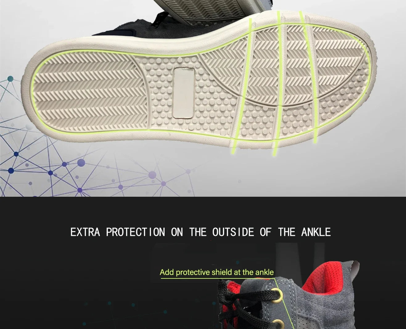 Men's Motorcycle Racing Shoes Breathable Anti-drop Off-road Rider Rally Shoes Racing Equipment