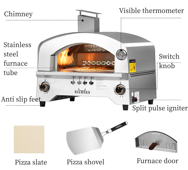 Cheap gas pizza oven traditional kiln Italian classic pizza oven
