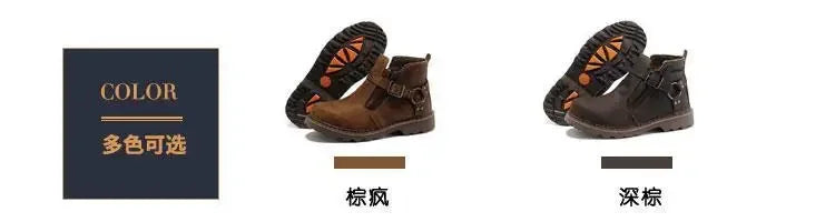 Retro leather boots for motorcycles durable men boots couple's short shoes motorcycle safety equipment motorcycle shoes