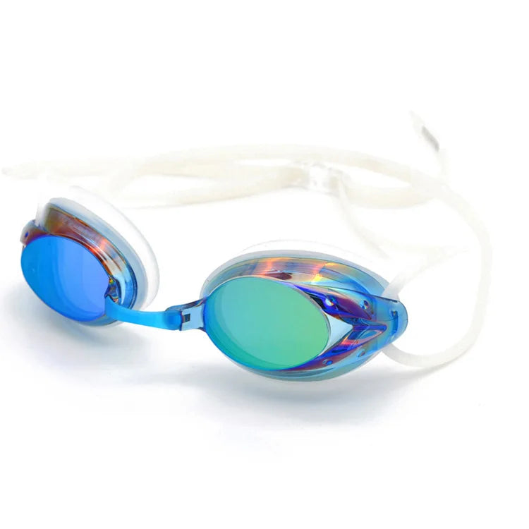 Adult Swimming Glasses Cool Comfortable Professional Competition Swim Goggles Colorful Electroplated Swimming Mirror