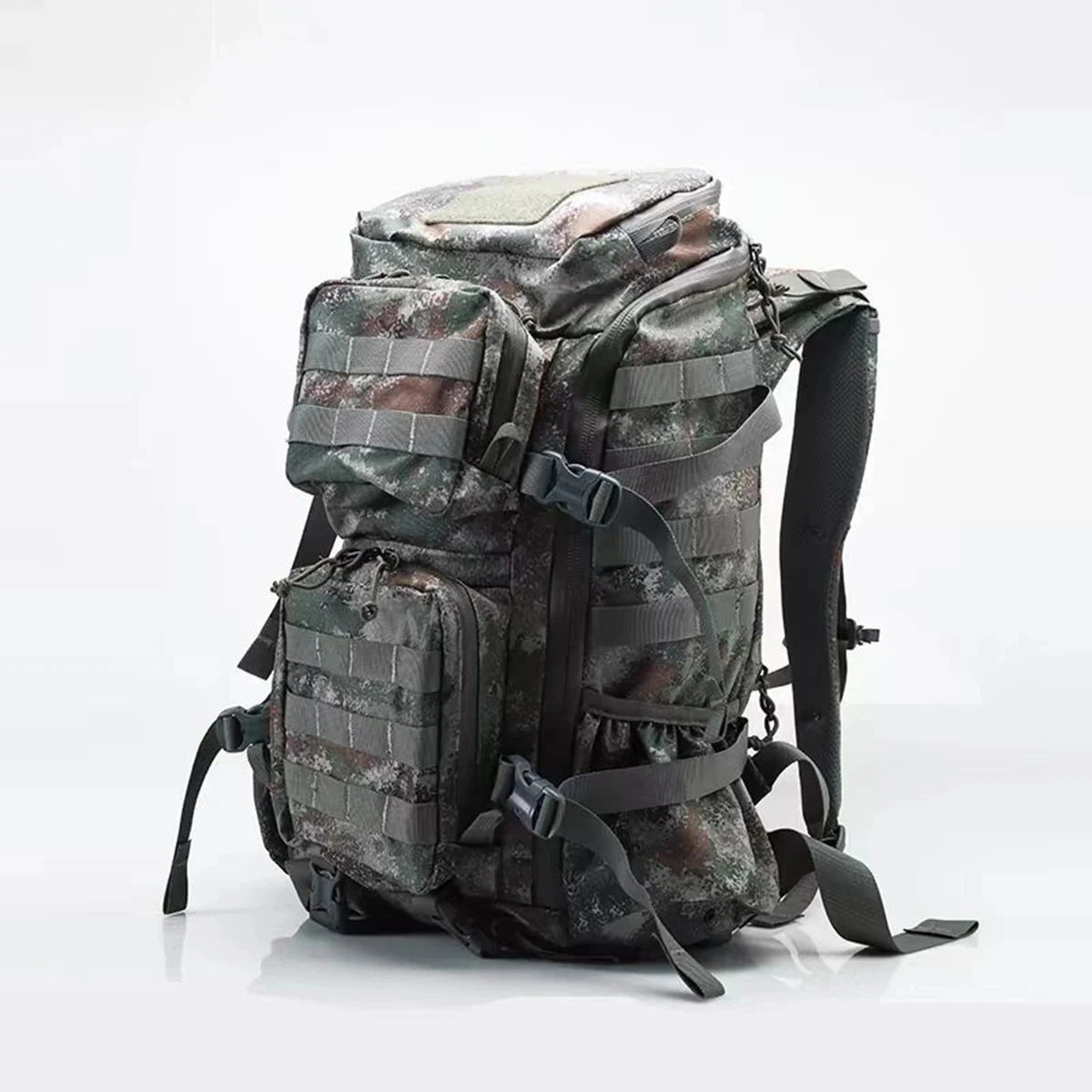 500D Tactical Backpack Multi 30D Large Capacity Mountaineering Bag with Waterproof Rain Cover Outdoor Camping Hiking Pack