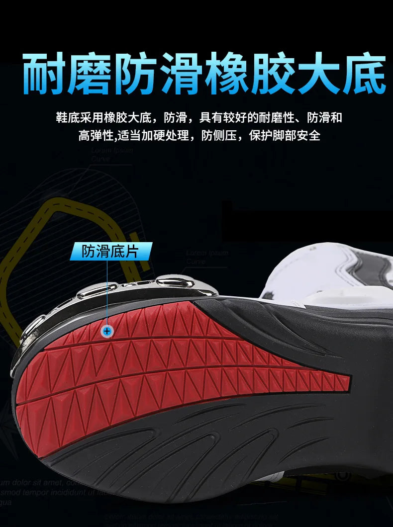 36-47 Anti Fall Motocross Boots Wear-resistant Motorcycle Boots Men's Women Racing Boots Safe Riding Equipment Rally Shoes